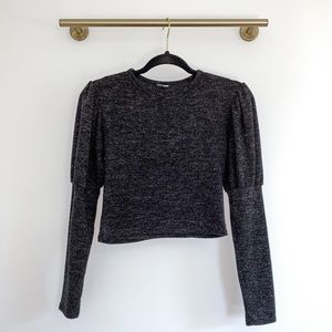 Fashion Nova Puff Sleeve Crop Top